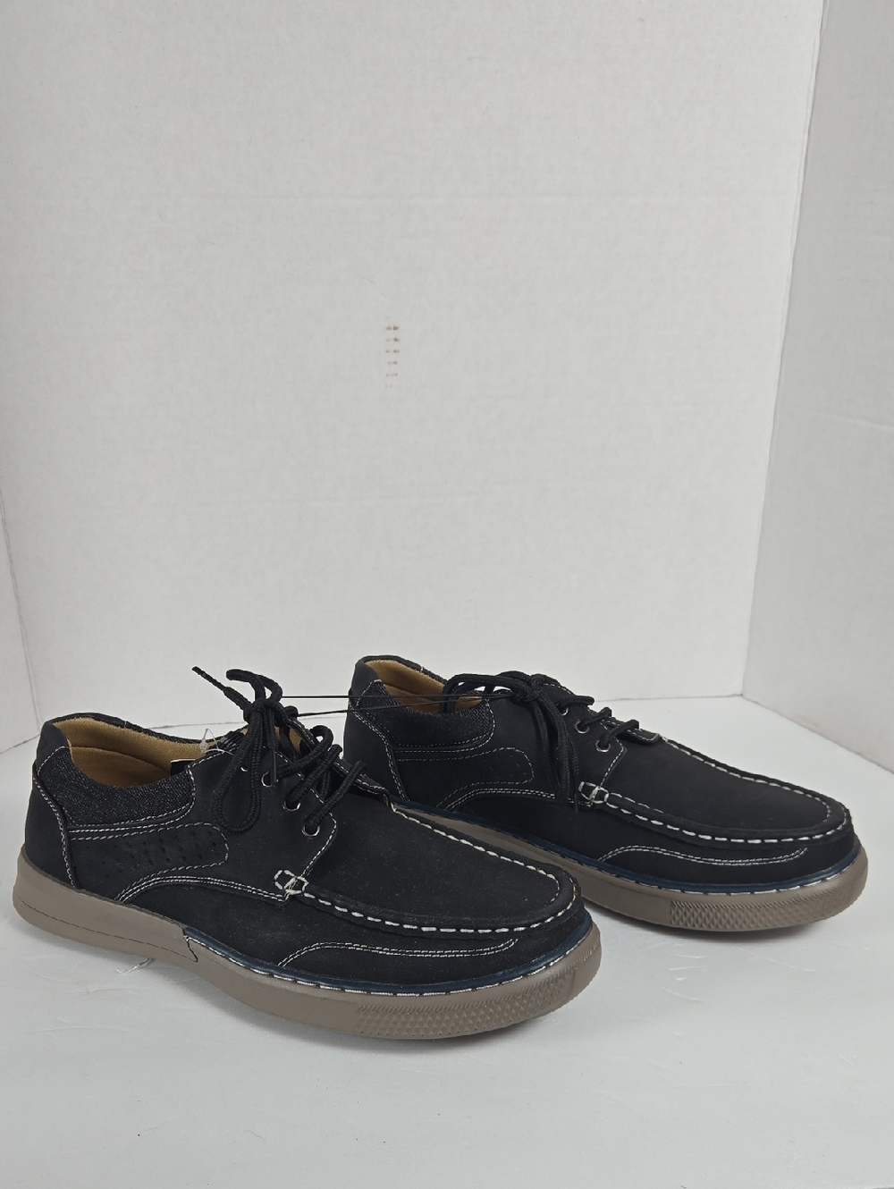 XR Xray Men’s Black Casual Boat Shoes Size 8